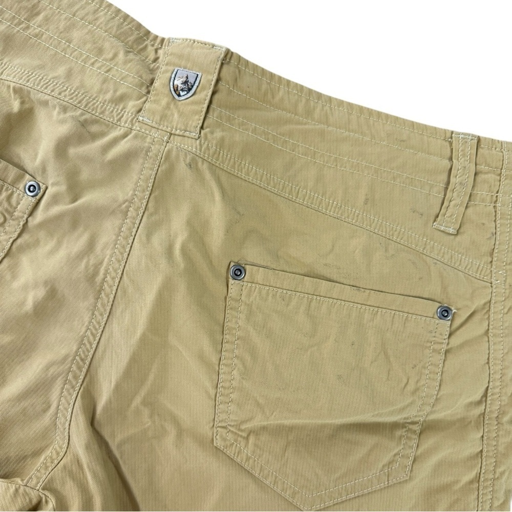 KUHL Splash Shorts 5” Inseam Women’s Size 8 Tan Yellow Hiking Cargo - Picture 8 of 9